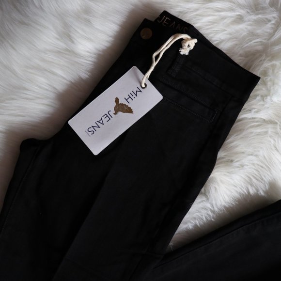 Anthropologie M.i.H Black Kick Flare Jeans Size 27 - Picture 6 of 9